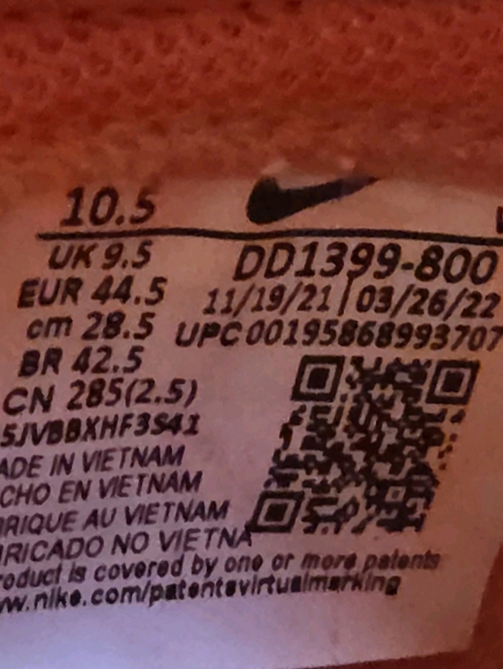 Nike Dunk High New York Knicks Orange/Royal Blue Men Size 10.5 DD1399-800 - Picture 15 of 16